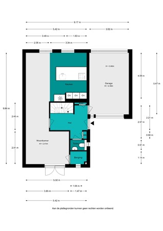 Plattegrond - West-Havendijk 56, 4651 VZ Steenbergen - West-Havendijk 56 - Begane grond - 2D.jpg